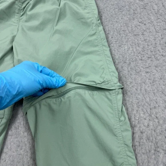 Columbia Silver Ridge Pants Womens Large Green Nylon Straight Convertible Hiking - Picture 11 of 14